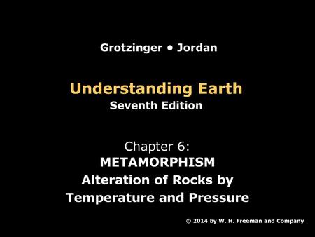 Alteration of Rocks by Temperature and Pressure