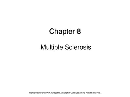 Chapter 8 Multiple Sclerosis