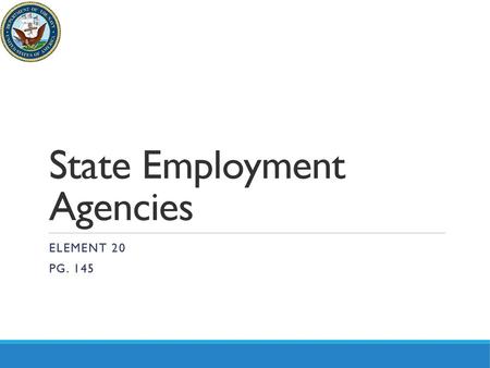 State Employment Agencies