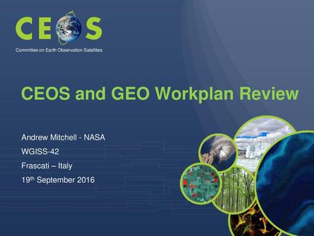 CEOS and GEO Workplan Review