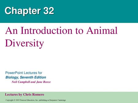 An Introduction to Animal Diversity