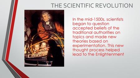 The Scientific Revolution