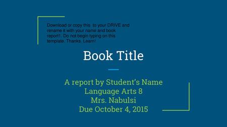 A report by Student’s Name