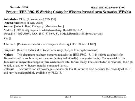 November 2008 doc.: IEEE November 2008