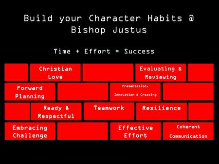 Build your Character Bishop Justus