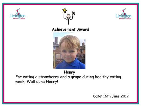 Achievement Award Henry