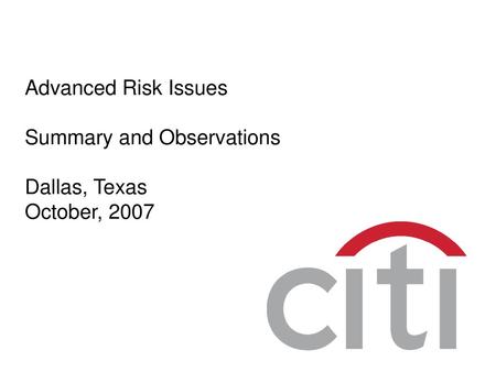 Risk Management and Revenue Growth in a Complex Global Bank