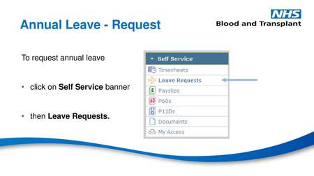 Annual Leave - Request To request annual leave