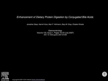 Enhancement of Dietary Protein Digestion by Conjugated Bile Acids