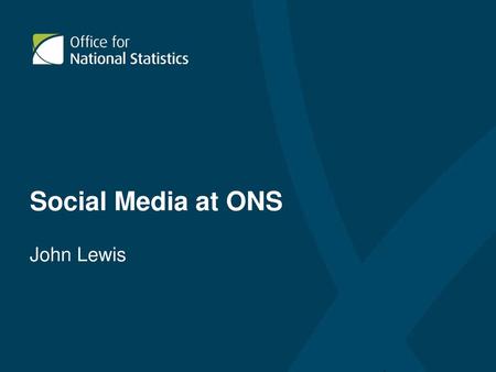 Social Media at ONS John Lewis.