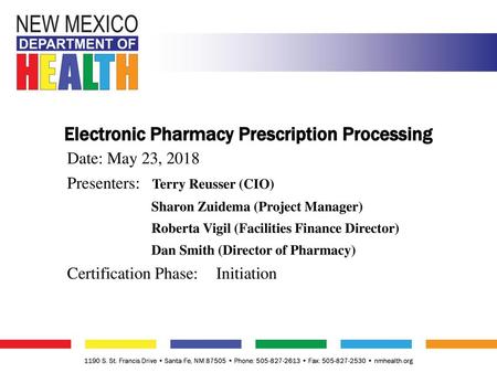 Electronic Pharmacy Prescription Processing