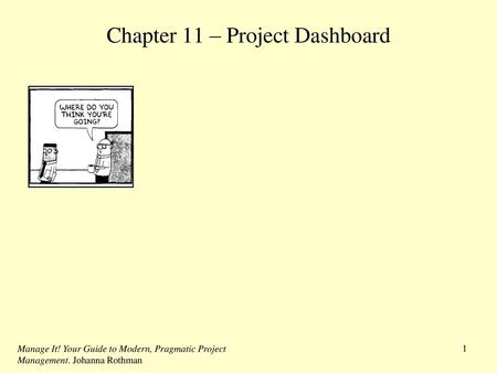 Chapter 11 – Project Dashboard