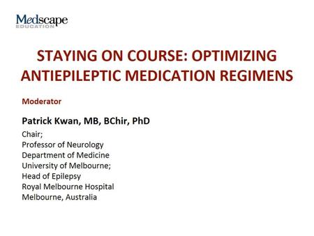 Staying on Course: Optimizing Antiepileptic Medication Regimens