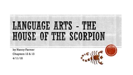 Language Arts - The House of the Scorpion