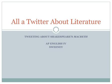 All a Twitter About Literature