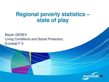 Regional poverty statistics – state of play