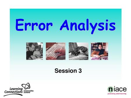 Error Analysis Session 3.