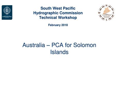 Australia – PCA for Solomon Islands