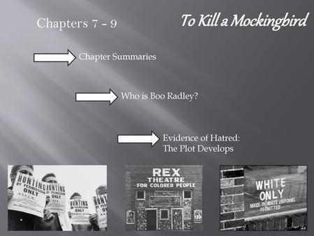 To Kill a Mockingbird Chapters Chapter Summaries