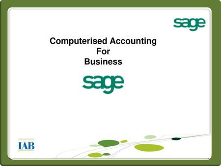 Computerised Accounting