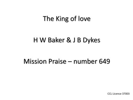 Mission Praise – number 649