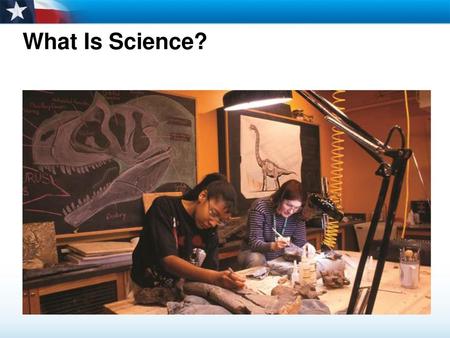 What Is Science? Read the lesson title aloud to students.