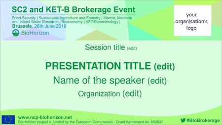 PRESENTATION TITLE (edit)