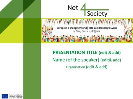 PRESENTATION TITLE (edit & add)