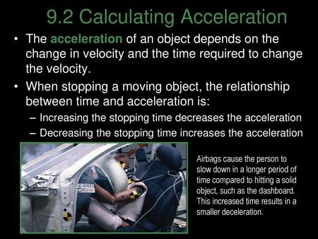 9.2 Calculating Acceleration