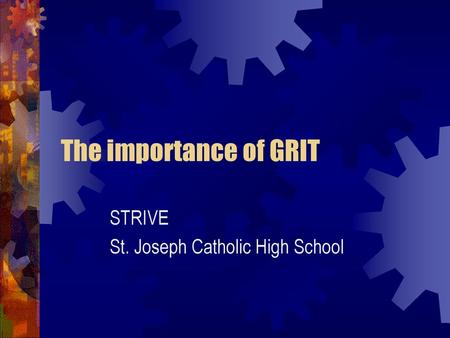 STRIVE St. Joseph Catholic High School