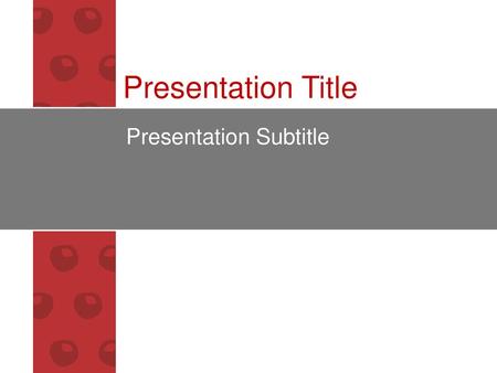 Presentation Subtitle