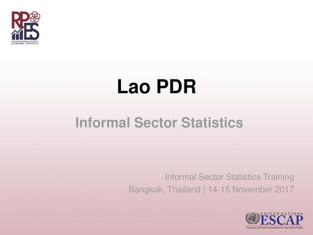 Informal Sector Statistics