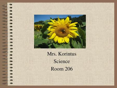 Mrs. Korintus Science Room 206