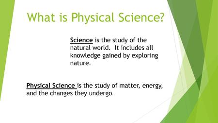 What is Physical Science?