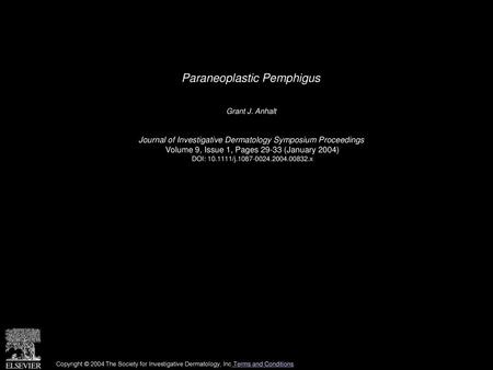 Paraneoplastic Pemphigus