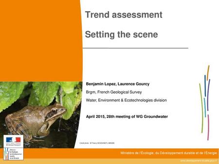 Trend assessment Setting the scene