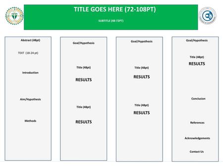 Title goes here (72-108pt) RESULTS RESULTS RESULTS RESULTS RESULTS