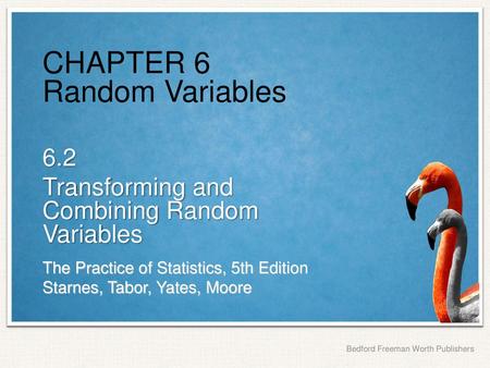 CHAPTER 6 Random Variables