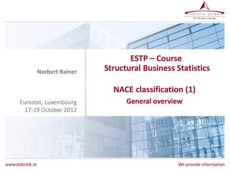 ESTP – Course Structural Business Statistics