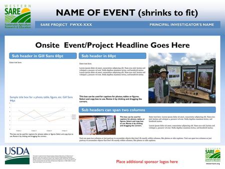 NAME OF EVENT (shrinks to fit) Onsite Event/Project Headline Goes Here