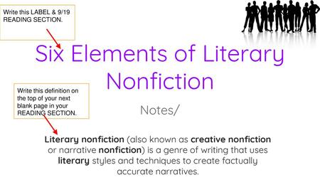 Six Elements of Literary Nonfiction