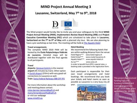 MIND Project Annual Meeting 3