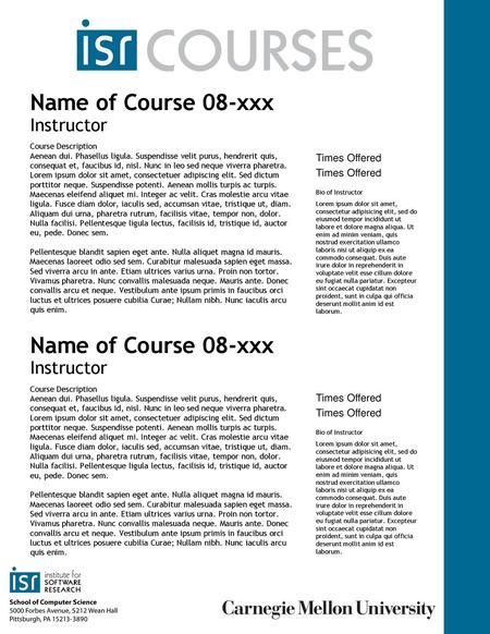 Name of Course 08-xxx Name of Course 08-xxx Instructor Instructor