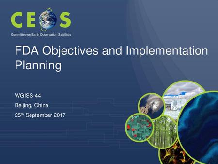 FDA Objectives and Implementation Planning