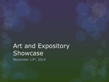 Art and Expository Showcase