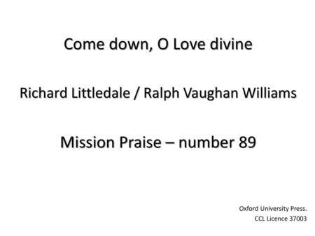 Mission Praise – number 89