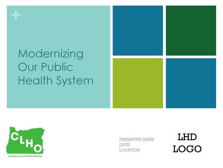 Modernizing Our Public Health System