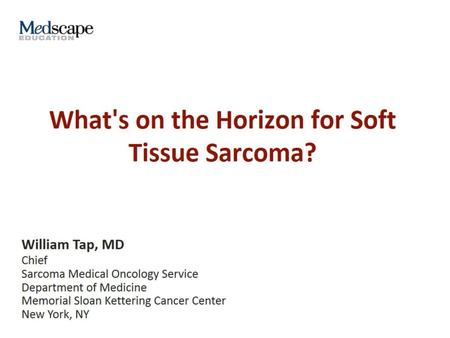 What's on the Horizon for Soft Tissue Sarcoma?