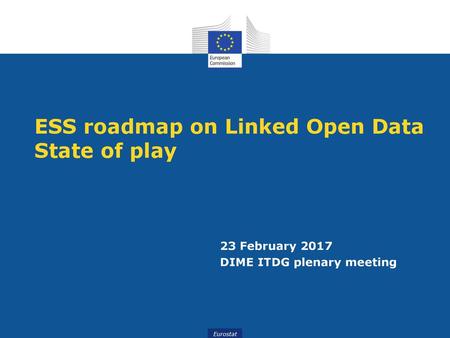 ESS roadmap on Linked Open Data State of play