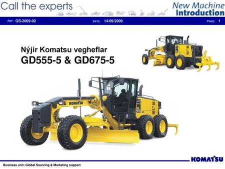 Nýjir Komatsu vegheflar